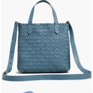 NEW Madewell Transport Crossbody Tote Bag in Limited Edition Woven Leather